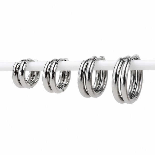 Tara Hoops | Waterproof Silver 8mm To 16mm