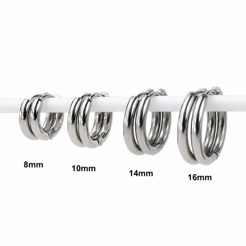 Tara Hoops | Waterproof Silver 8mm To 16mm