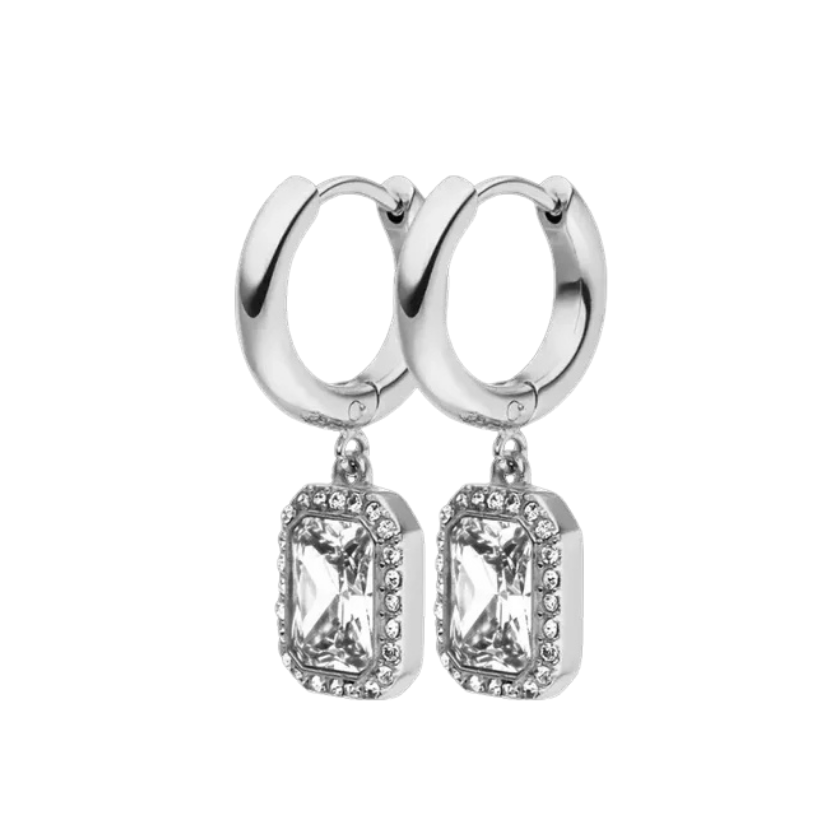 Velour Brilliant CZ Huggie Hoops