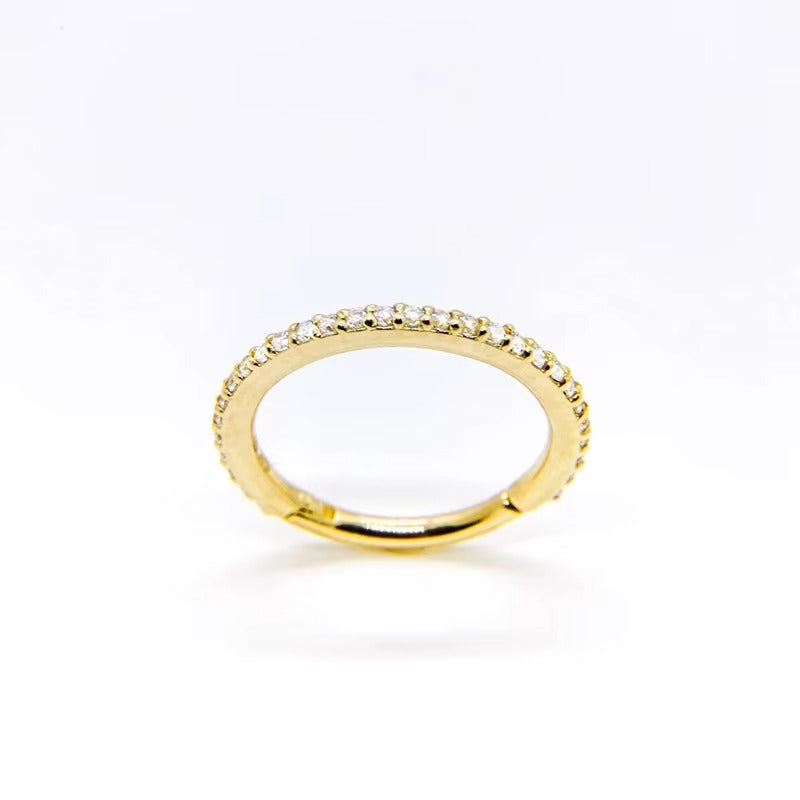 Eira	Crystal Hoops-Single Earring