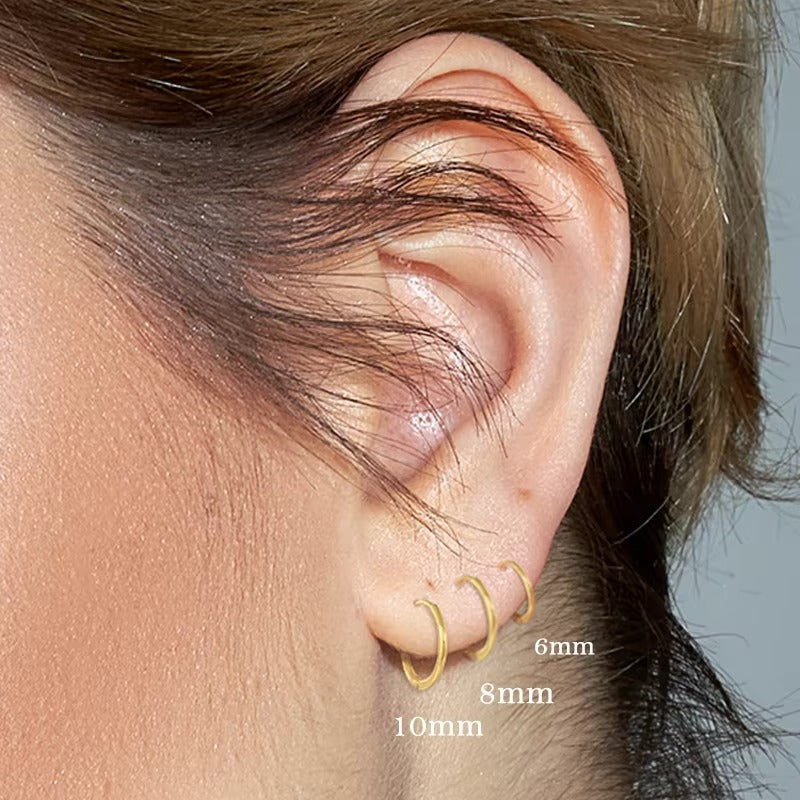 Dove 8mm Hoops Earrings