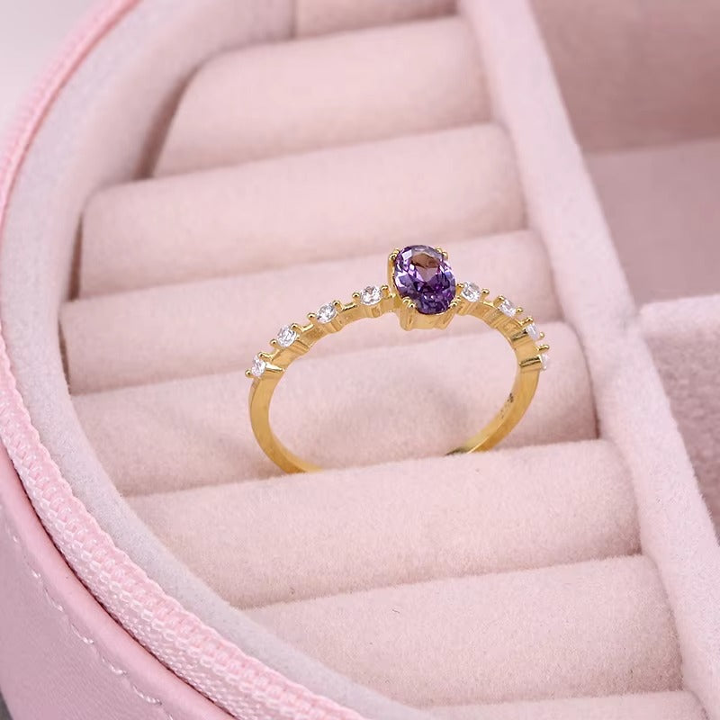 Toledo Amethyst Stone Size #6 Ring