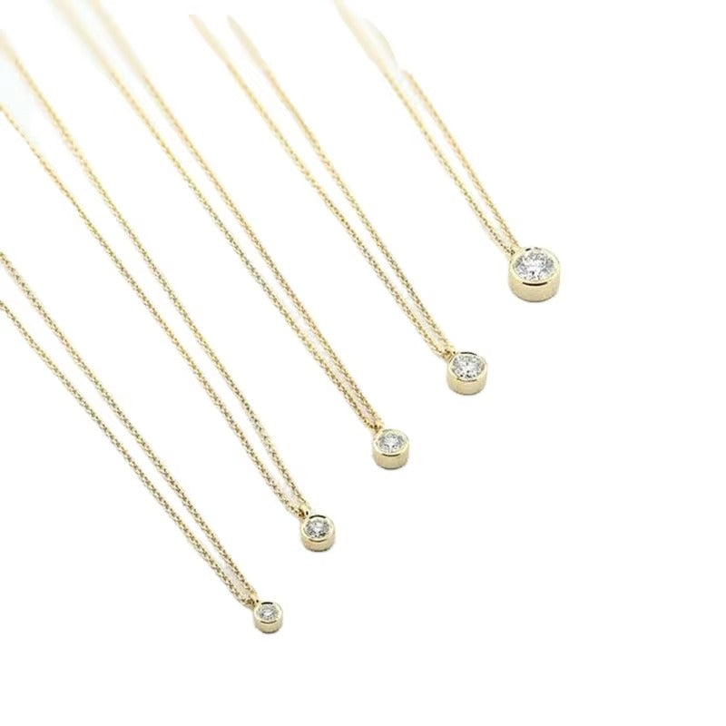 Paramus	Bezel Crystal	Necklace