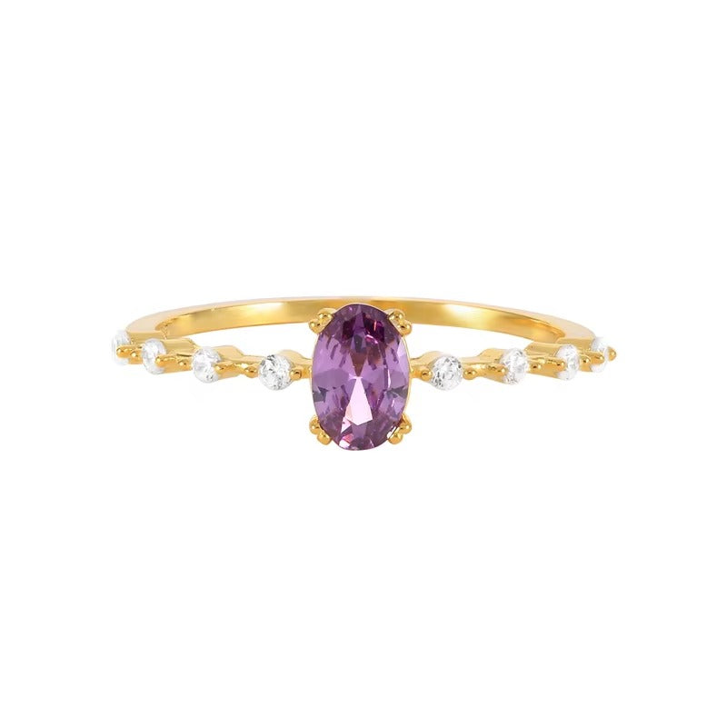 Toledo Amethyst Stone Size #6 Ring