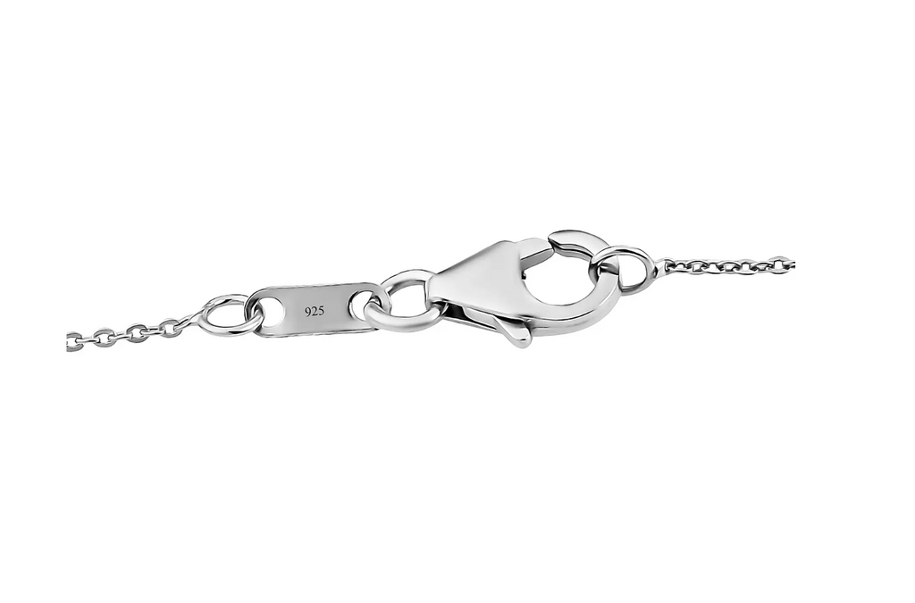 2 Carat Moissanite Solitaire Pendant with Chain in Platinum Overlay Sterling Silver GRA Certified