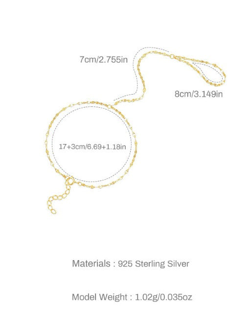 Pasadena Chain Ring Bracelet