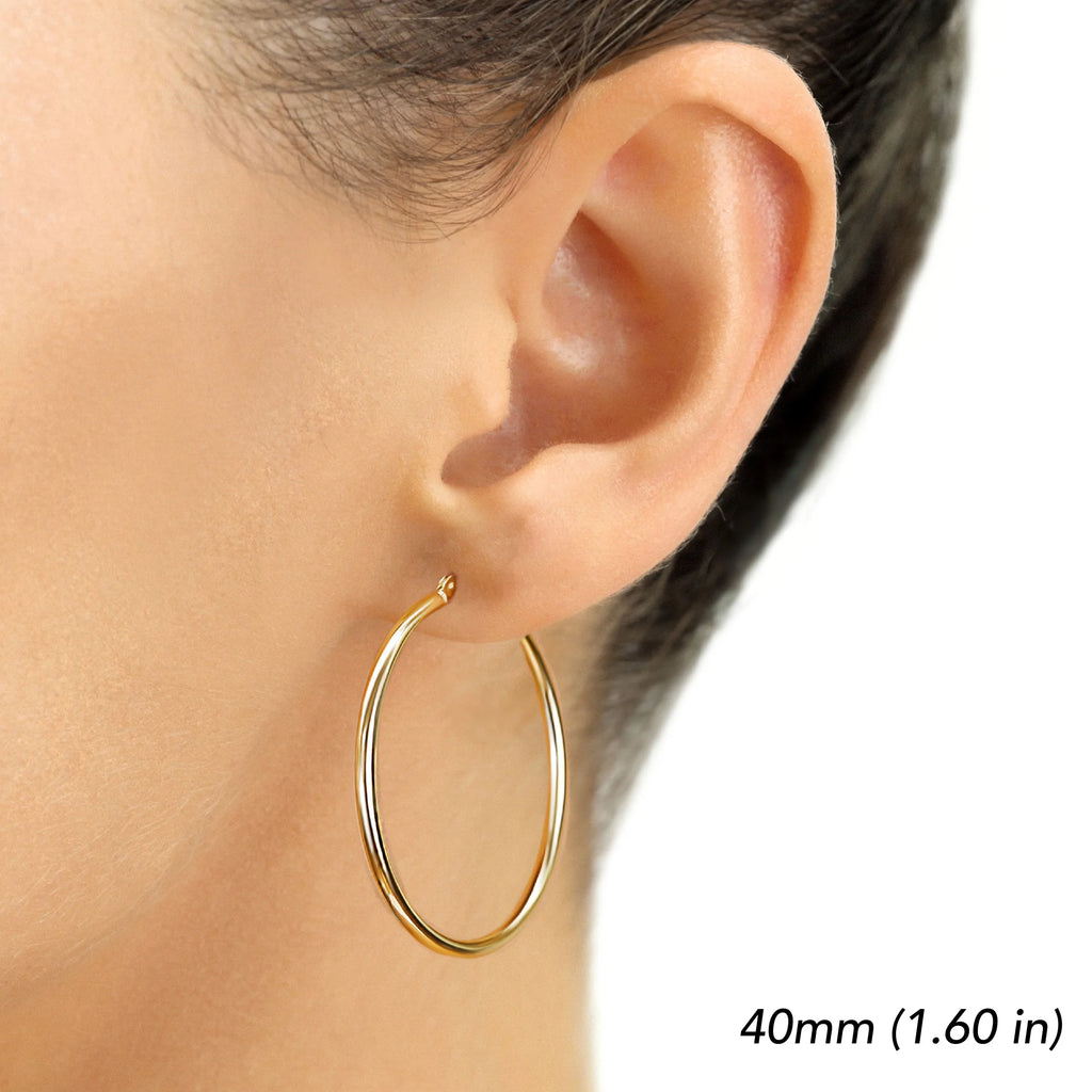 Prema Hoops | Waterproof 18K Gold 20mm To 70mm