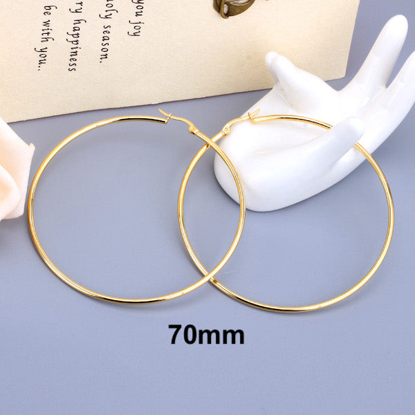 Prema Hoops | Waterproof 18K Gold 20mm To 70mm