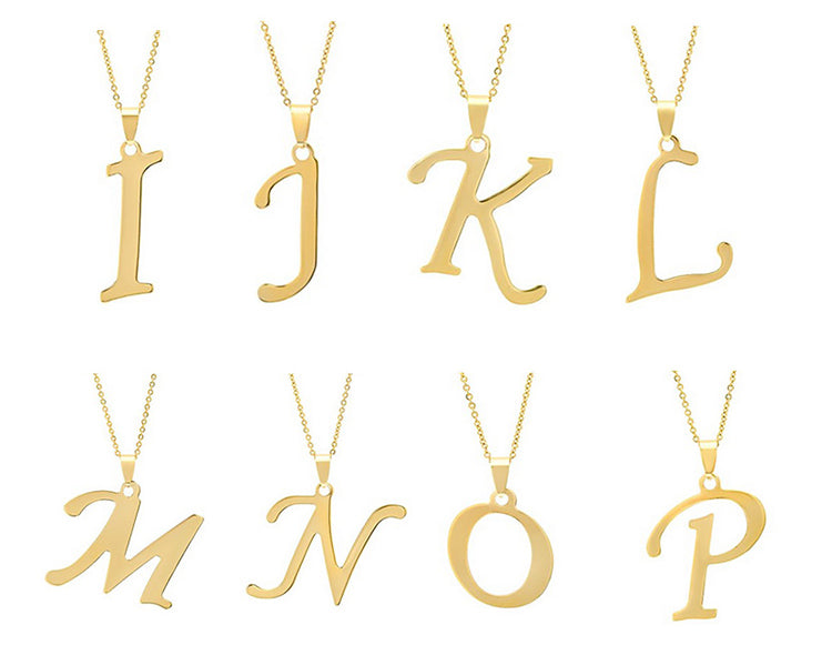 Jessie Initial Letter Necklace