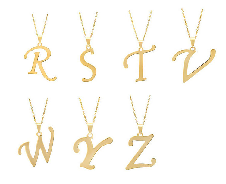 Jessie Initial Letter Necklace