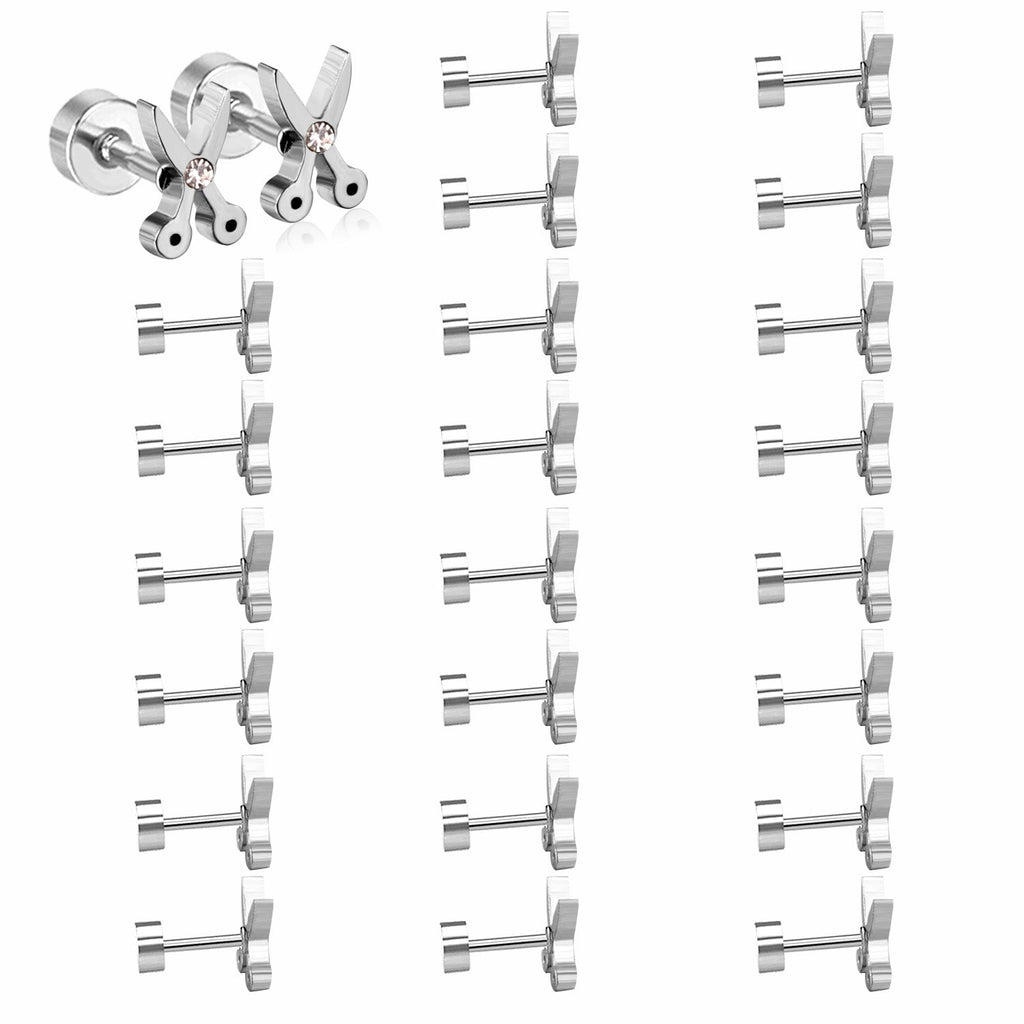 Beletriz Snippy Scissors Flat Back Studs