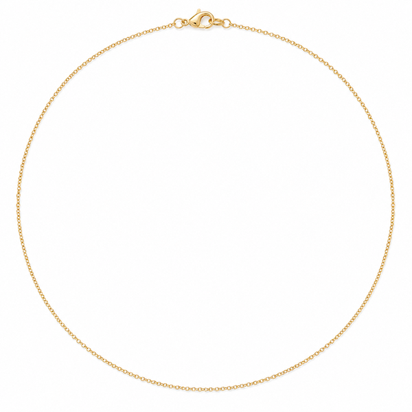 Aisling 1mm Dainty Cable Chain	Necklace 45+5cm