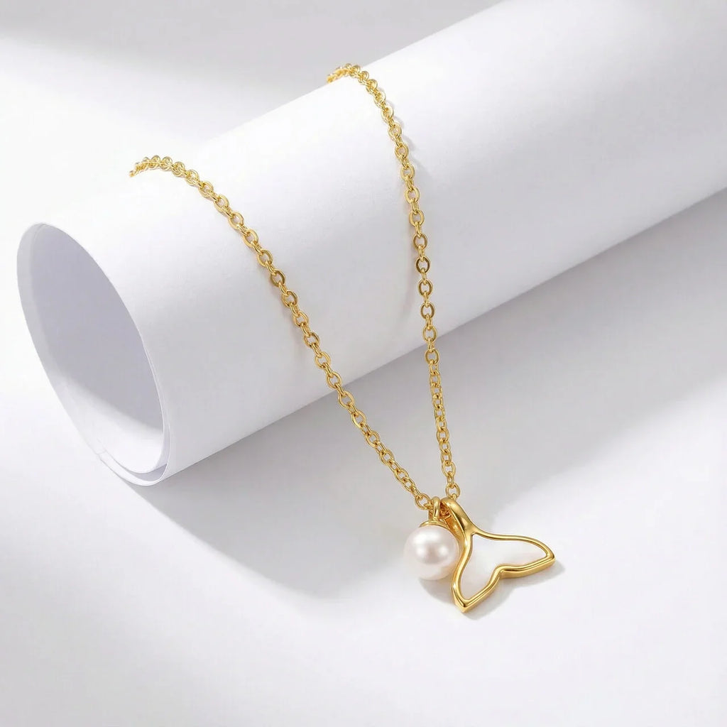 Blani Mermaid Tail Necklace | Waterproof 18k Gold
