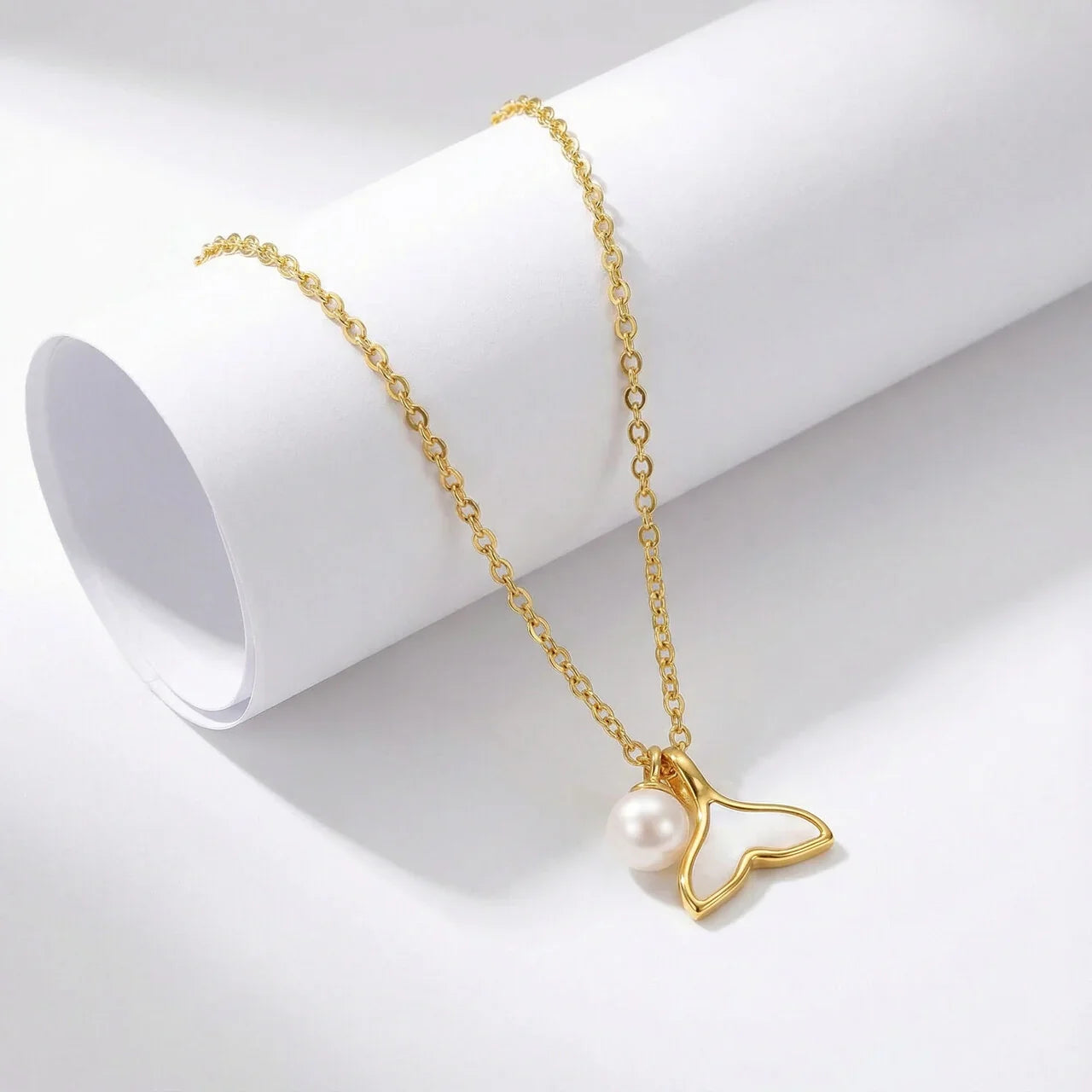 Blani Mermaid Tail Necklace | Waterproof 18k Gold
