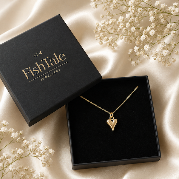 Ayna Heart Necklace | Waterproof 18k Gold