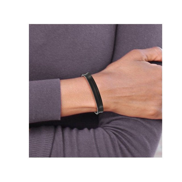 Renes Cuff Bangle Bracelet | Waterproof Black