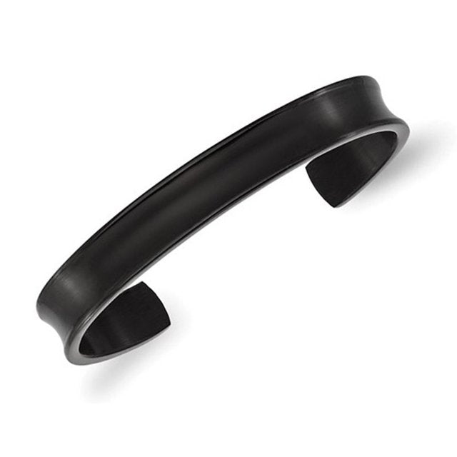 Renes Cuff Bangle Bracelet | Waterproof Black