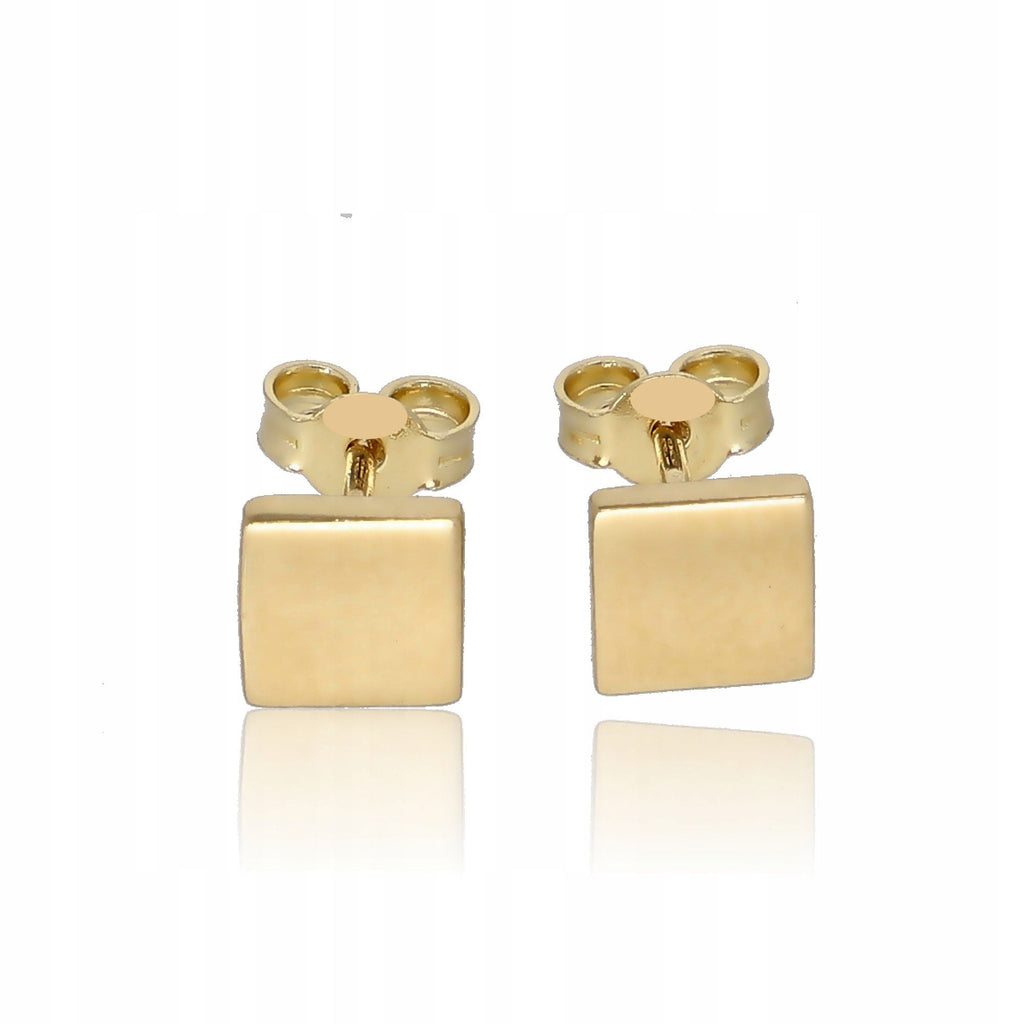 Flora Plain Square	Studs