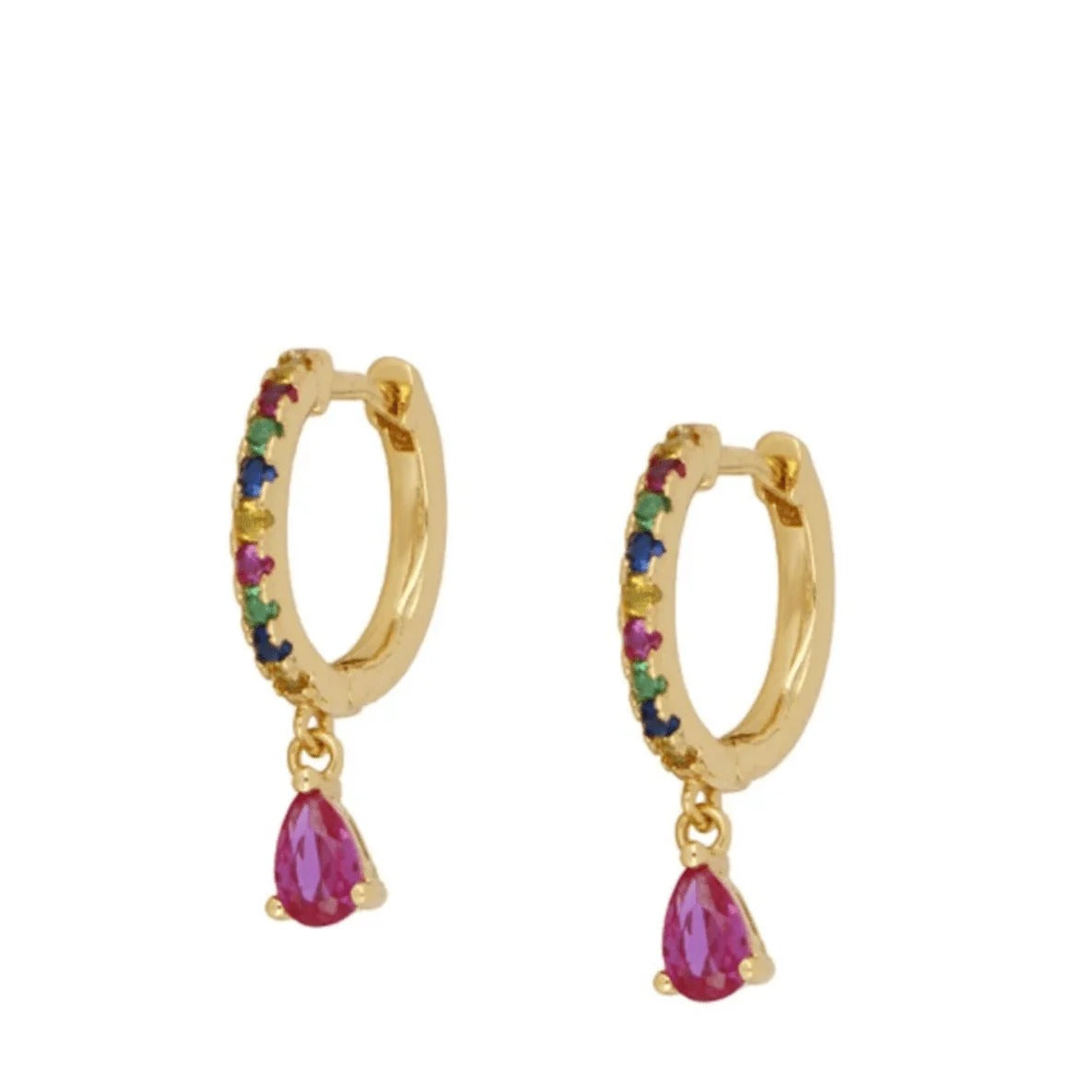 Zeal Multicolor Hoops Earrings