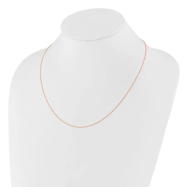 Aisling 1mm Dainty Cable Chain	Necklace 45+5cm