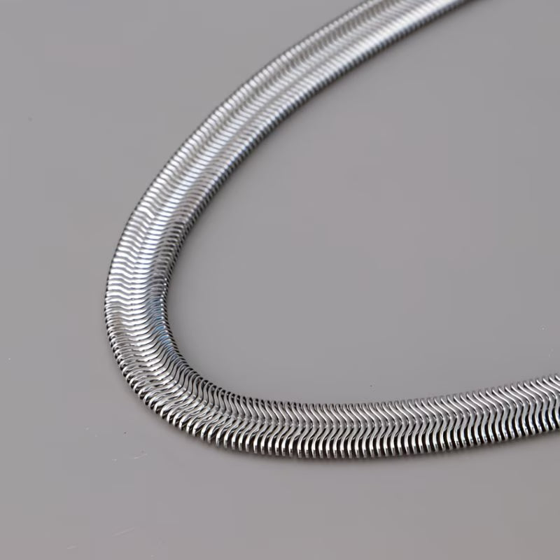 Maeve 6mm wide Snake Chain Necklace 45+5cm