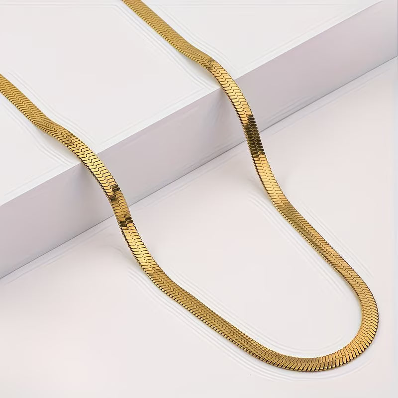 Maeve 6mm wide Snake Chain Necklace 45+5cm
