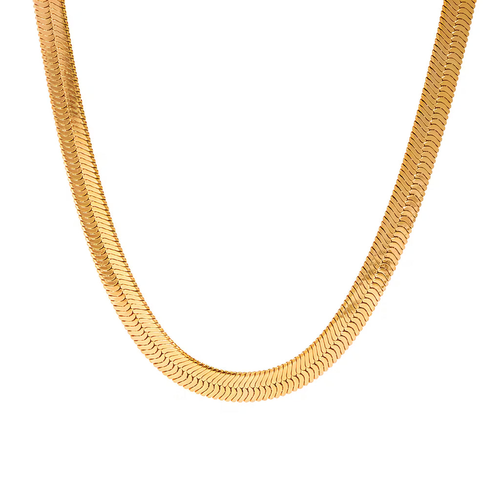 Maeve 6mm wide Snake Chain Necklace 45+5cm