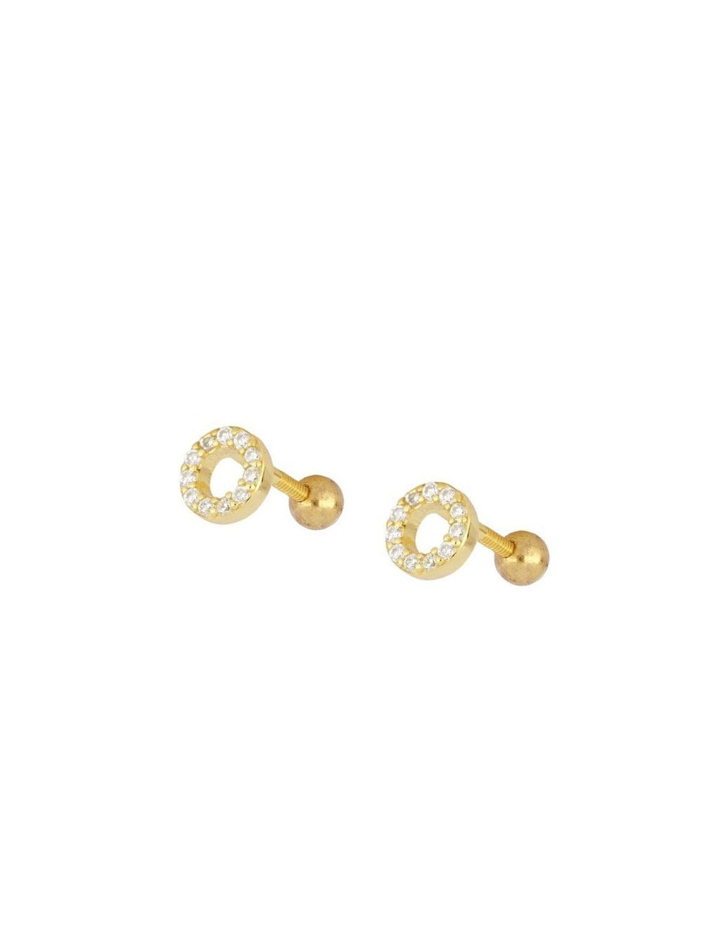 Lysa Crystal Screw Back Studs Earrings