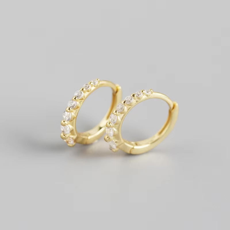 Cranford	 Clear Crystal Hoops