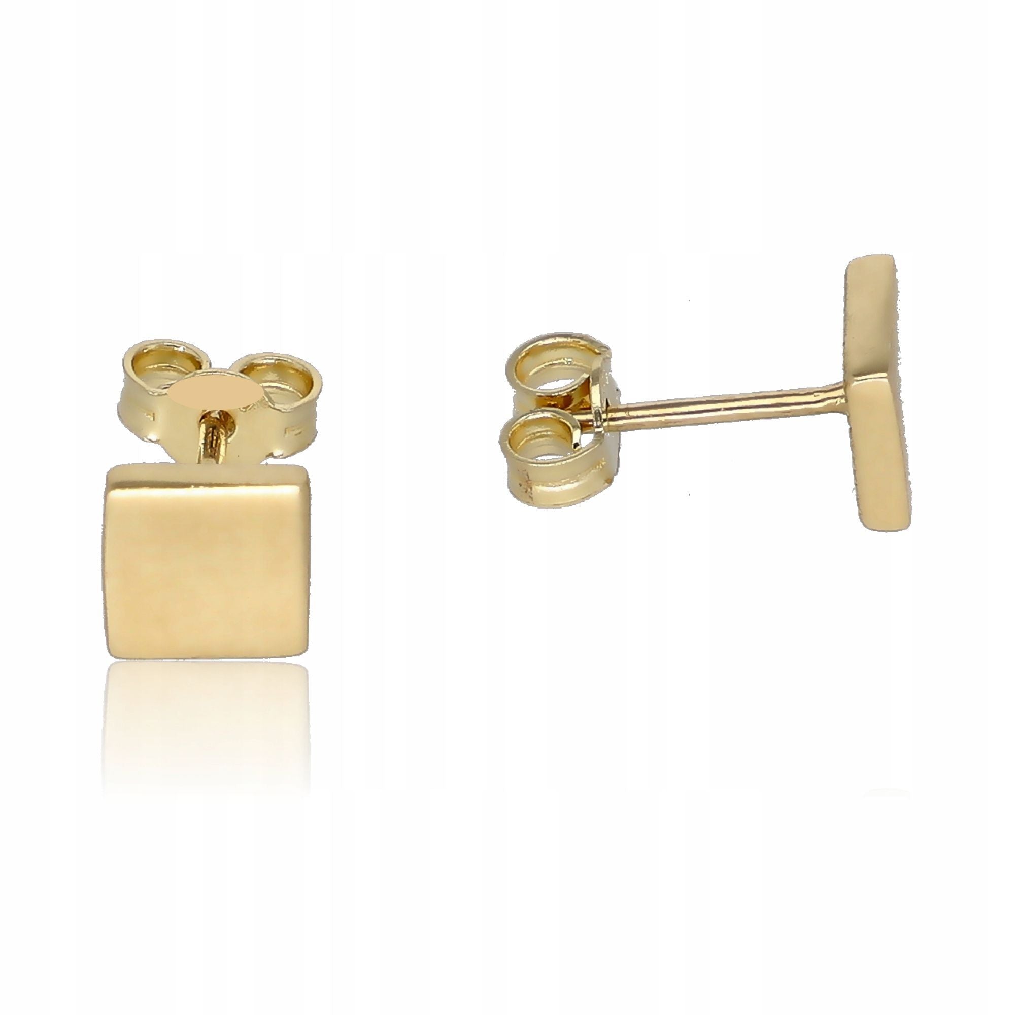Flora Plain Square	Studs
