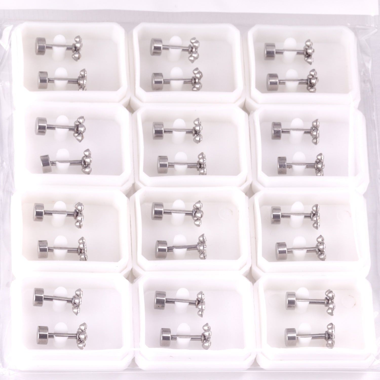 Ananda Five Petal Flower Flat Back Studs