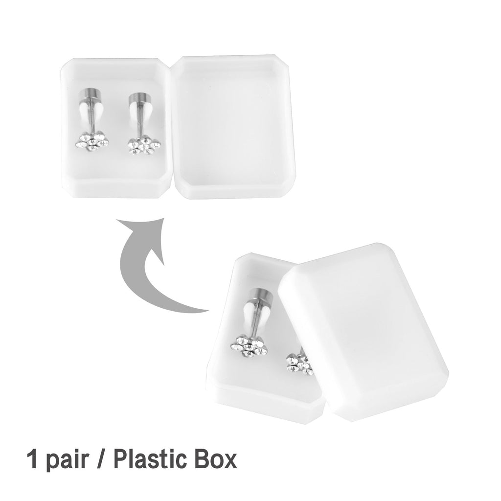 Ananda Five Petal Flower Flat Back Studs
