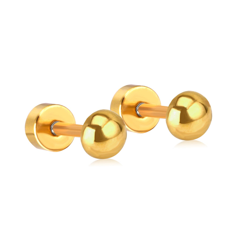 Aurora Round Belly Flat Back Studs