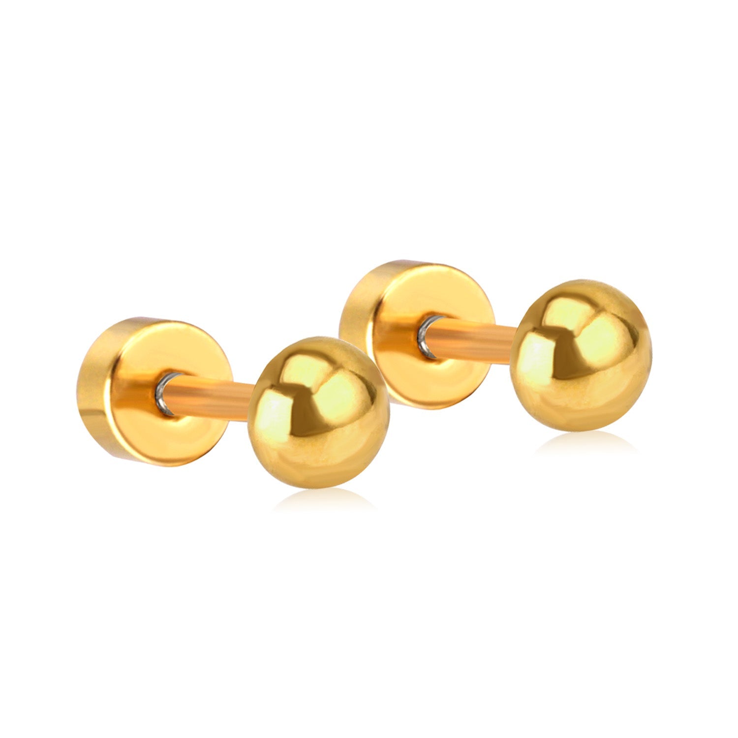 Aurora Round Belly Flat Back Studs