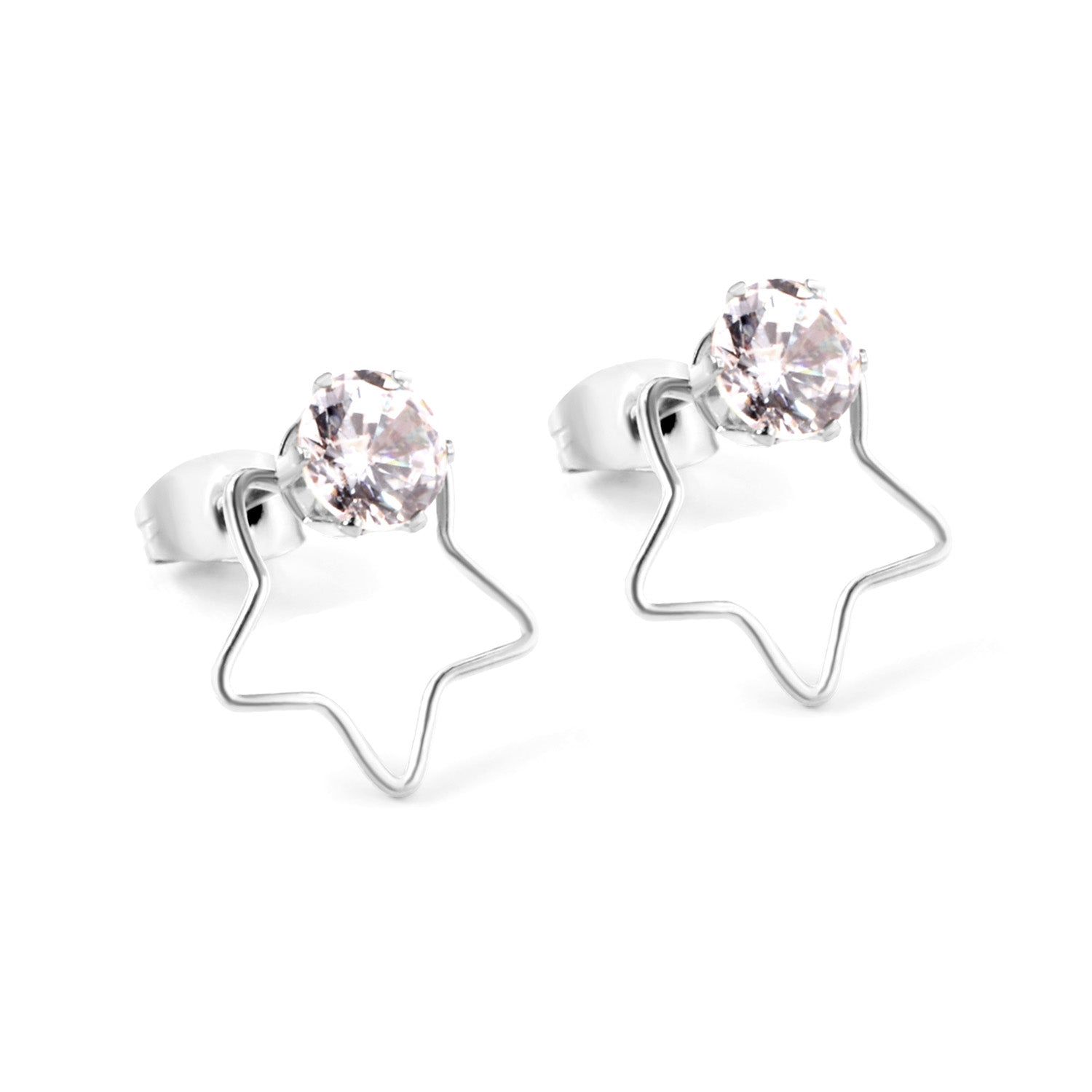 Isadora Stone in Star Studs