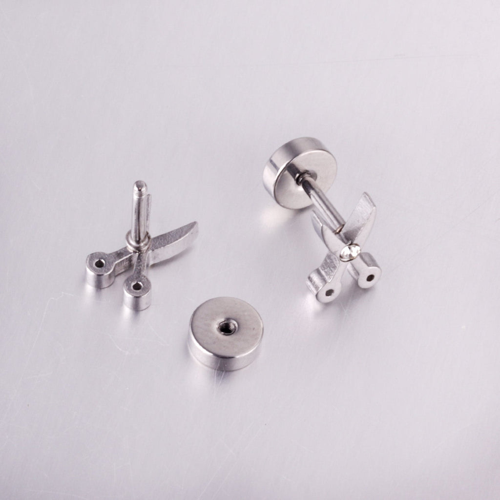 Beletriz Snippy Scissors Flat Back Studs