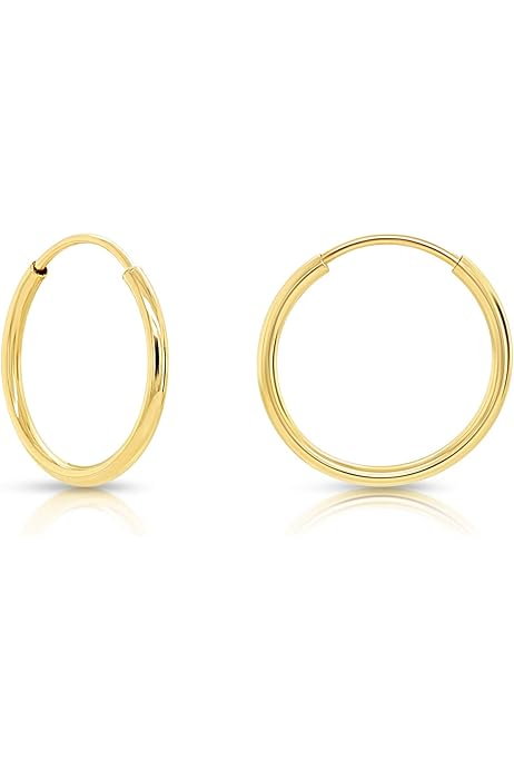 Thyme Hoops Earrings 12mm