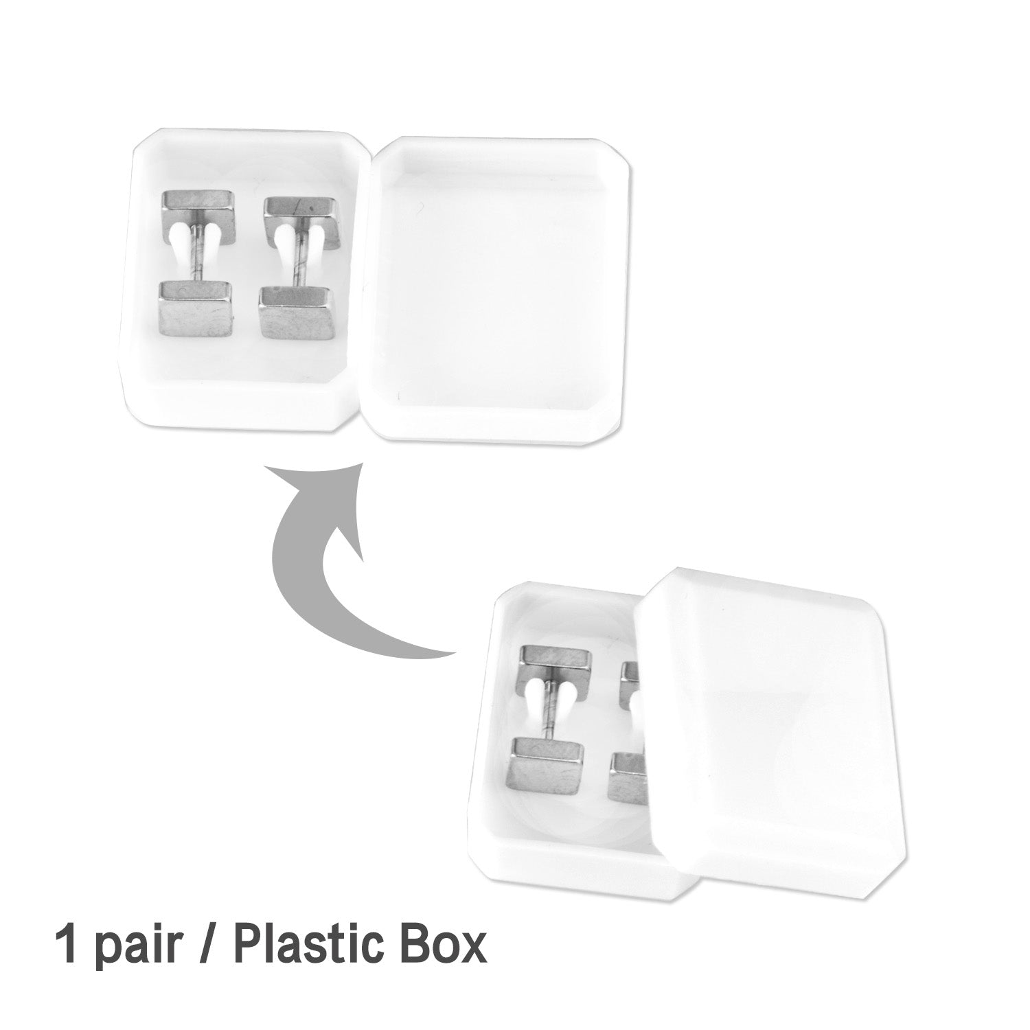 Beatriz Square  Flat Back Studs