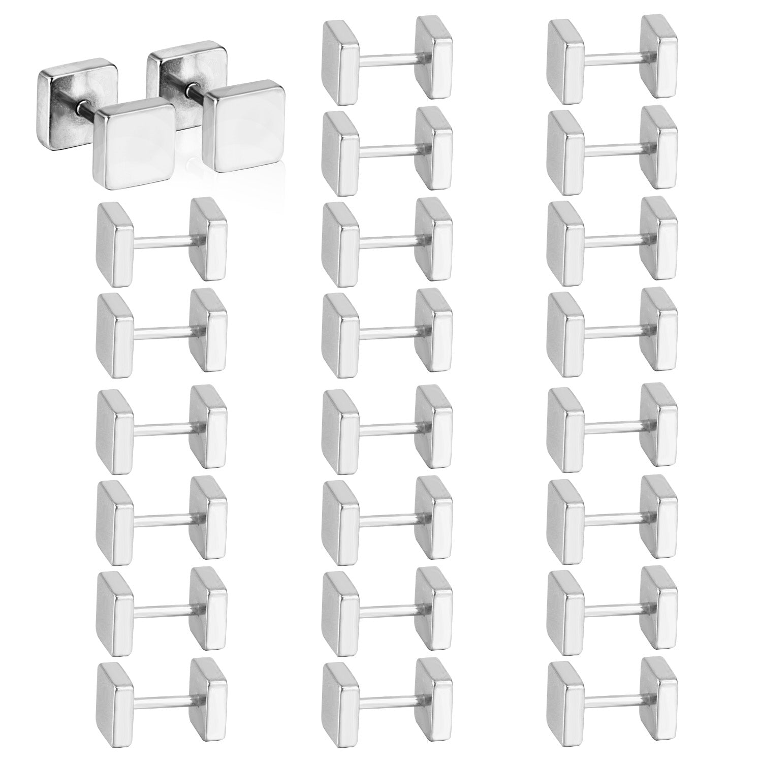 Beatriz Square  Flat Back Studs