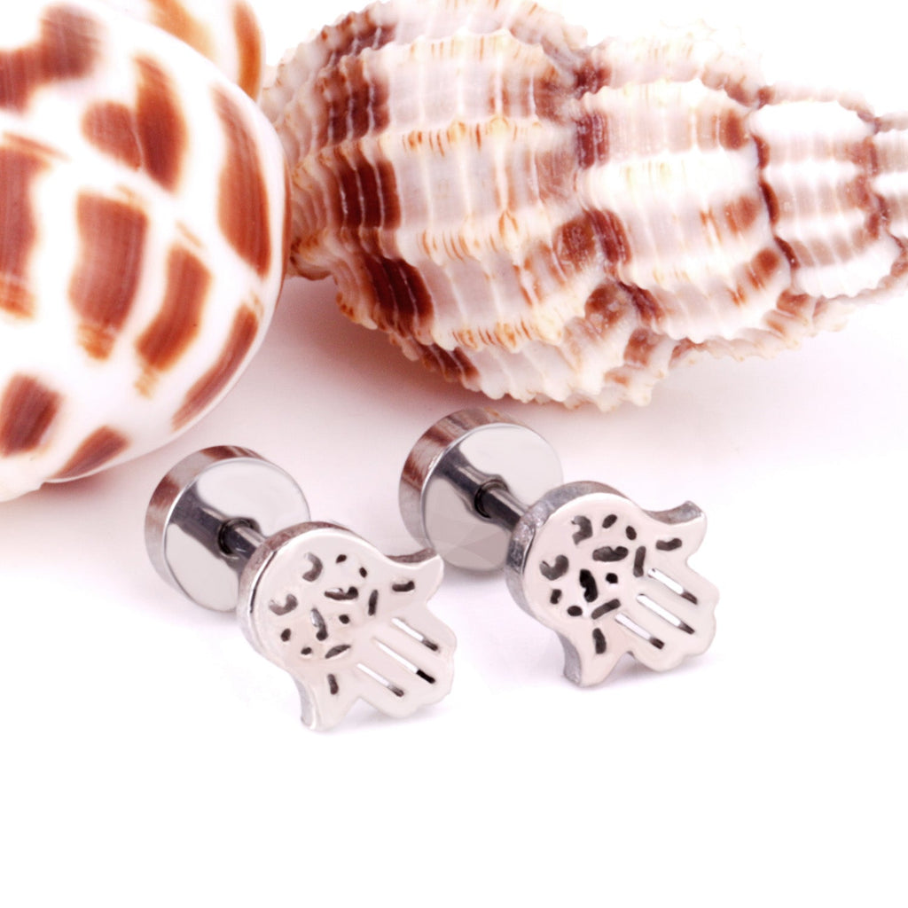 Cleo Hamsa Hand	Flat Back Studs