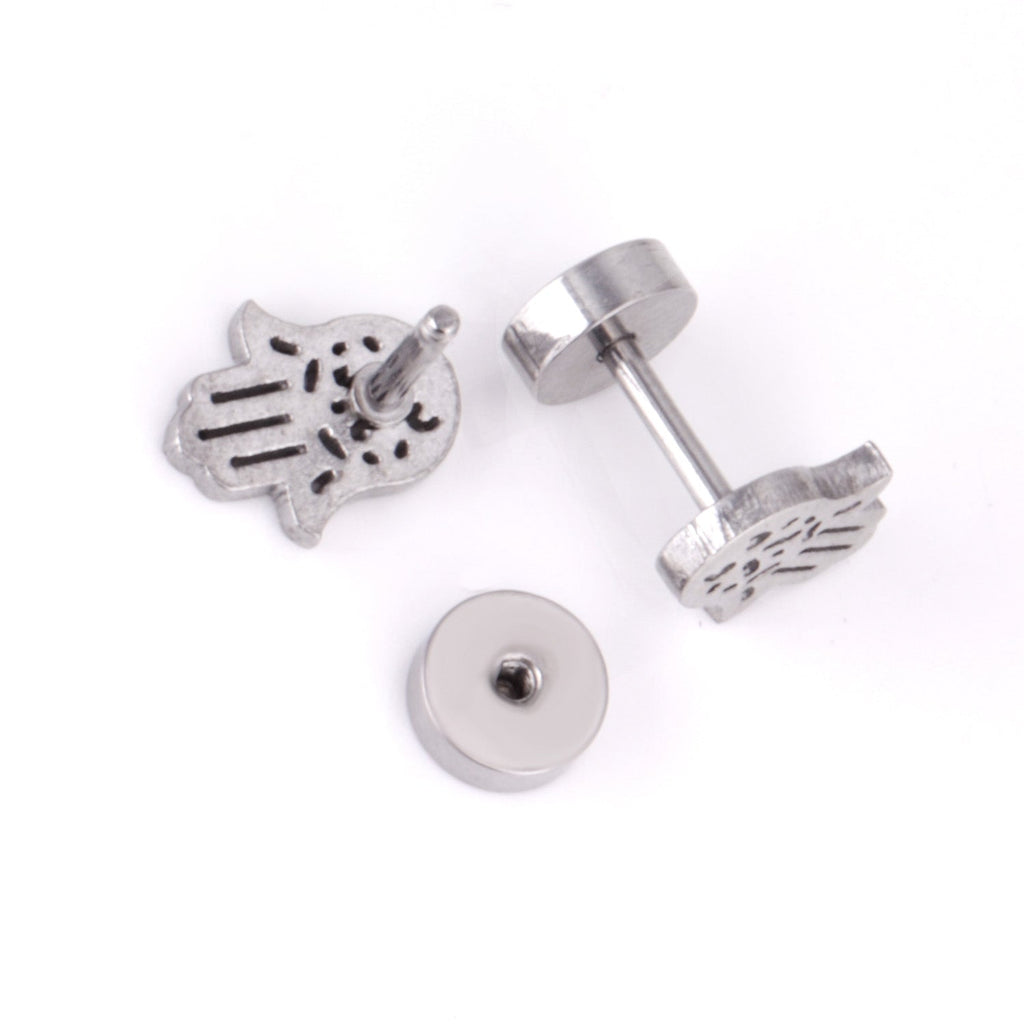 Cleo Hamsa Hand	Flat Back Studs