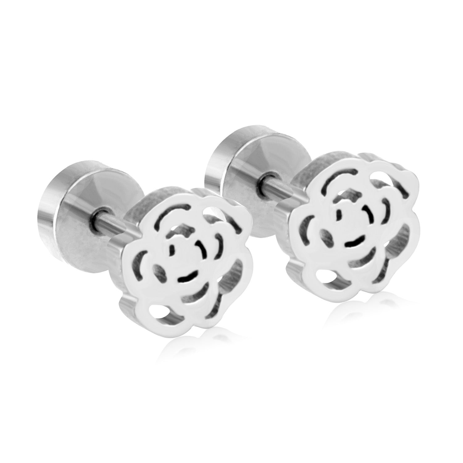 Dora Rose Flower	Flat Back Studs