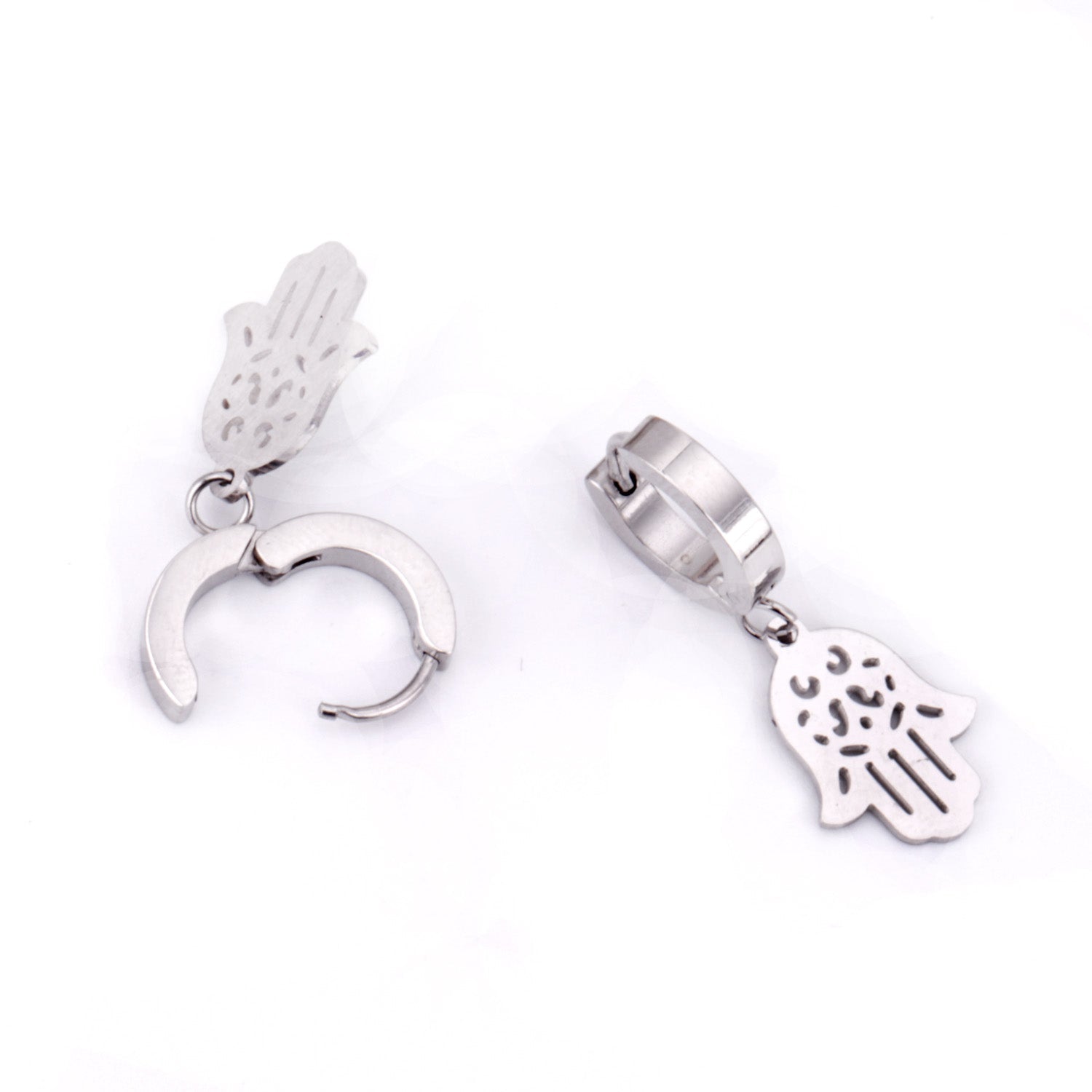 Hermione Hamsa Hand Hoops