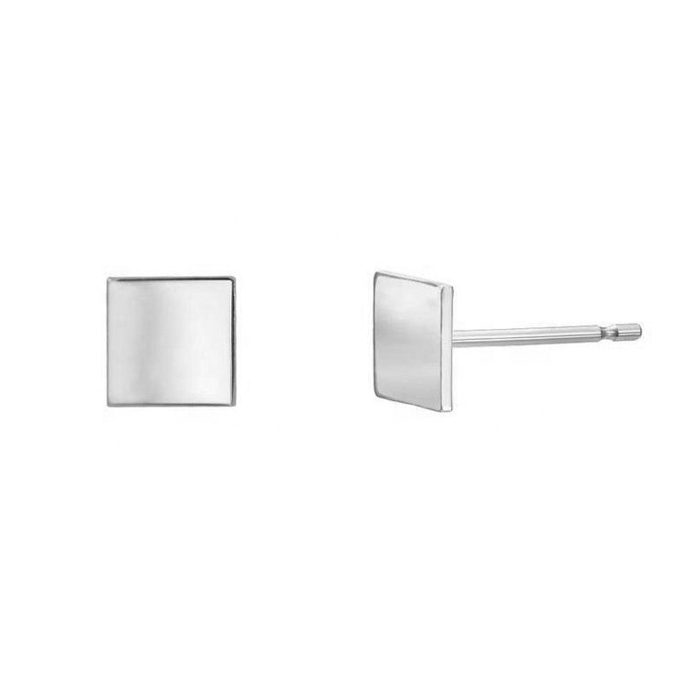 Flora Plain Square	Studs