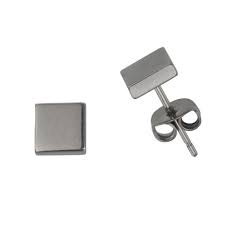 Flora Plain Square	Studs