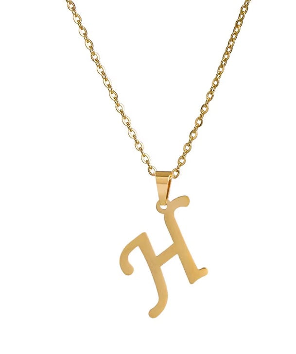 Jessie Initial Letter Necklace