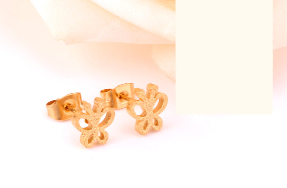 Amie Butterfly Studs | Waterproof 18k Gold & Silver
