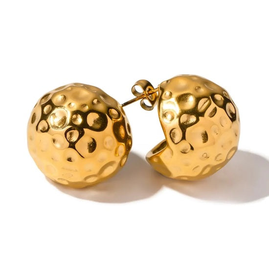 Serene Chunky Studs | Waterproof 18K Gold