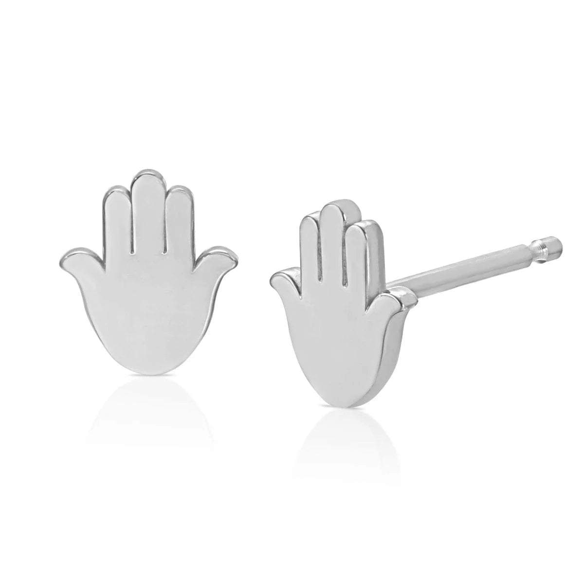 Ariel Hamsa Studs | Waterproof 18k Gold & Silver