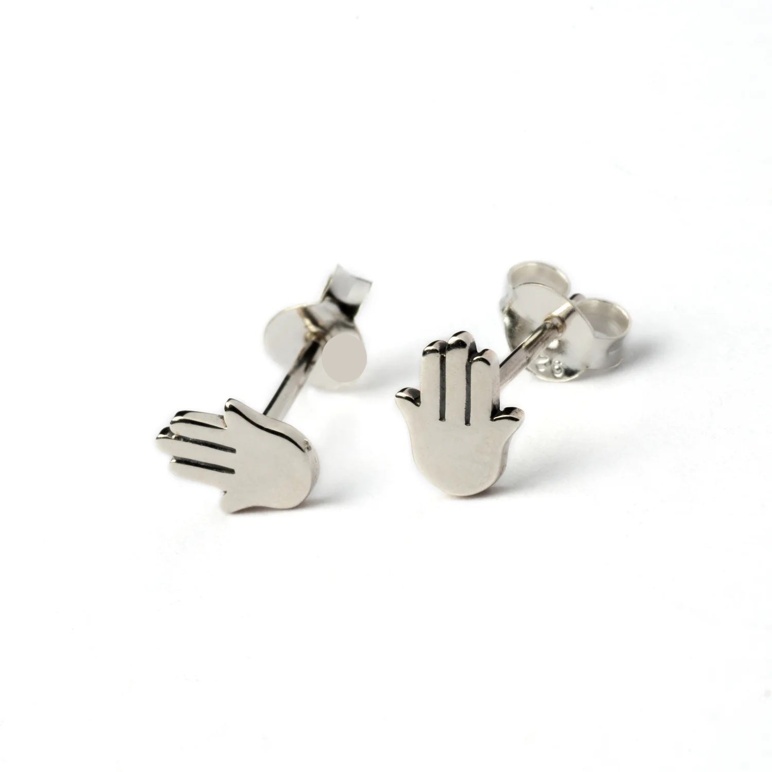Ariel Hamsa Studs | Waterproof 18k Gold & Silver